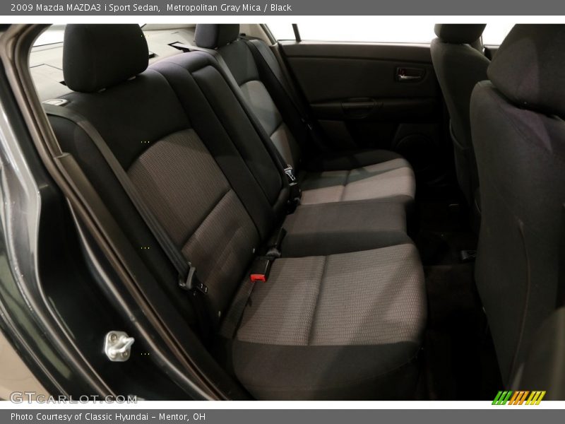 Metropolitan Gray Mica / Black 2009 Mazda MAZDA3 i Sport Sedan