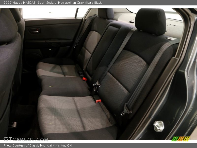 Metropolitan Gray Mica / Black 2009 Mazda MAZDA3 i Sport Sedan