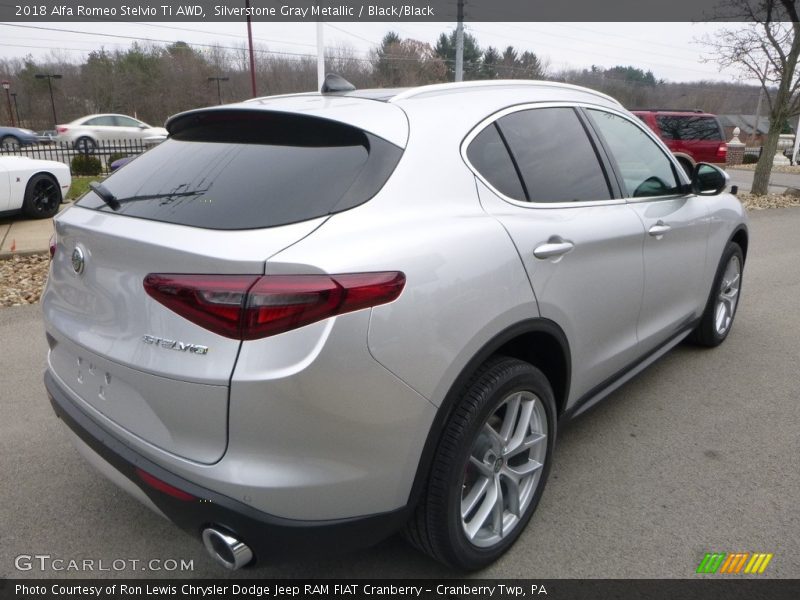 Silverstone Gray Metallic / Black/Black 2018 Alfa Romeo Stelvio Ti AWD