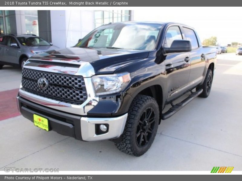 Midnight Black Metallic / Graphite 2018 Toyota Tundra TSS CrewMax