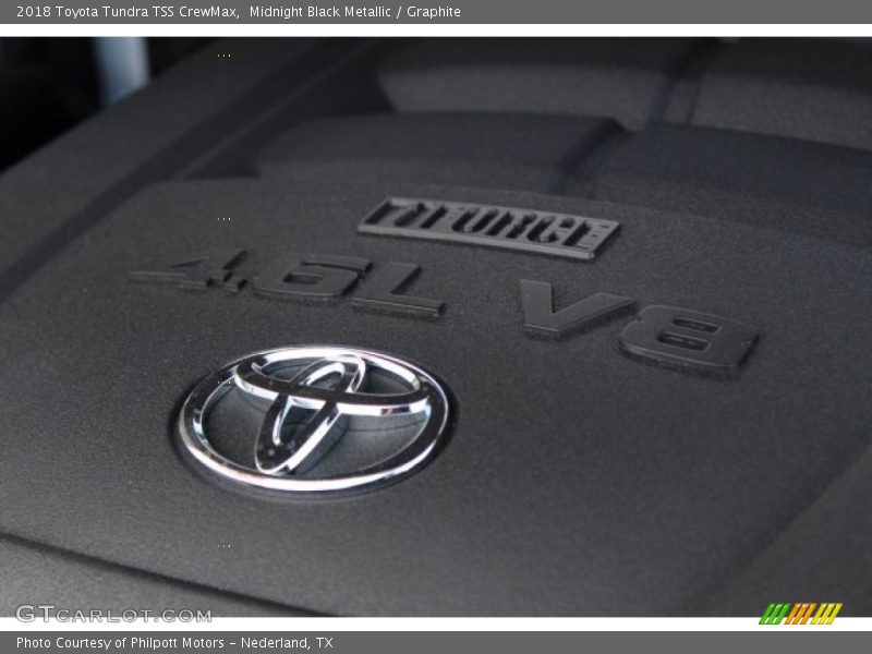 Midnight Black Metallic / Graphite 2018 Toyota Tundra TSS CrewMax