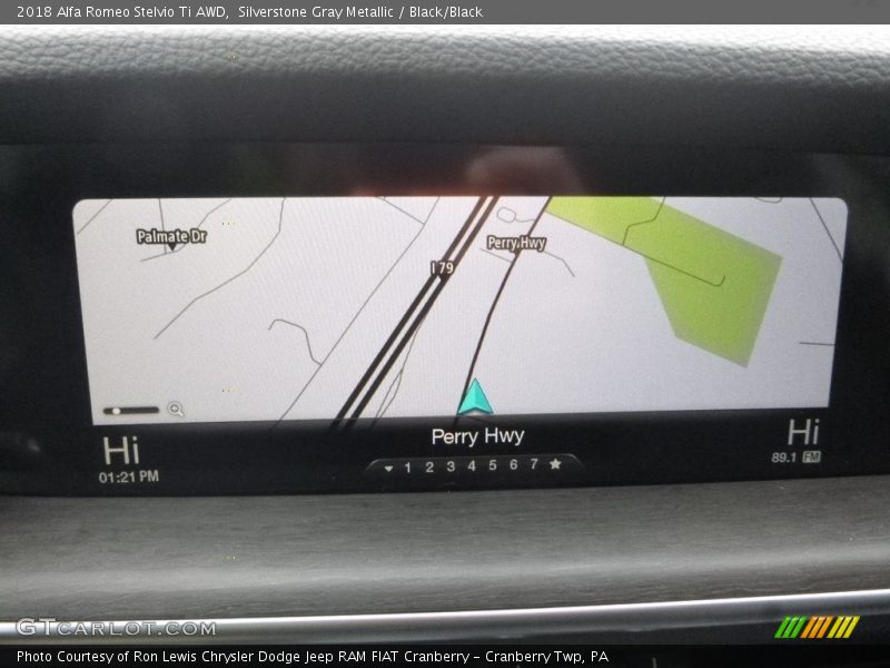 Navigation of 2018 Stelvio Ti AWD