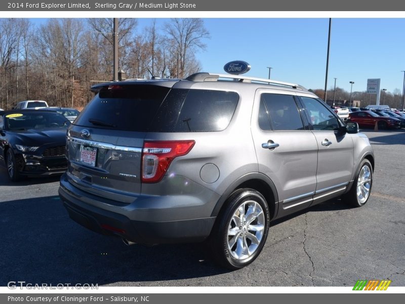 Sterling Gray / Medium Light Stone 2014 Ford Explorer Limited