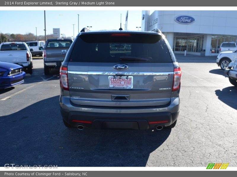 Sterling Gray / Medium Light Stone 2014 Ford Explorer Limited