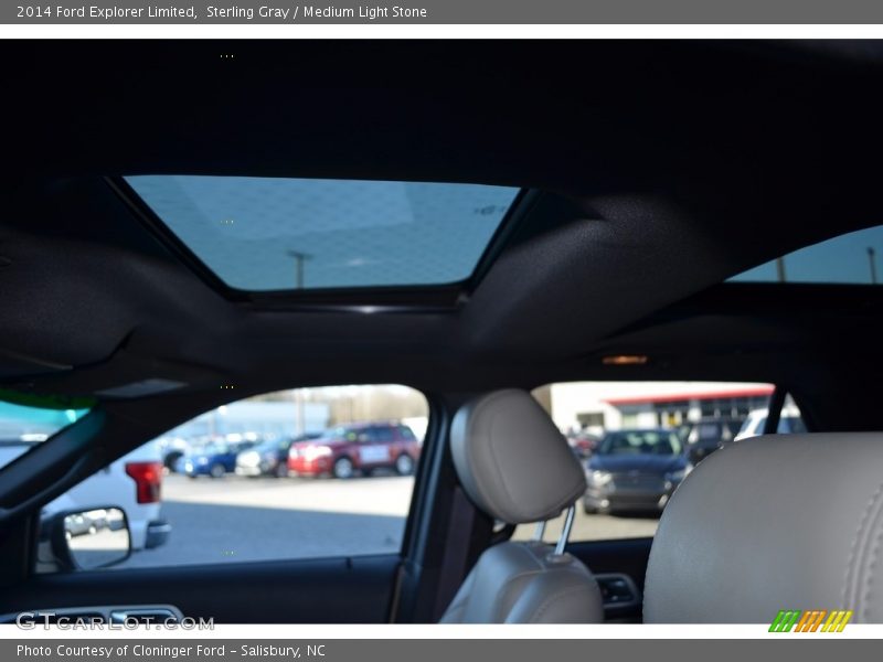 Sterling Gray / Medium Light Stone 2014 Ford Explorer Limited