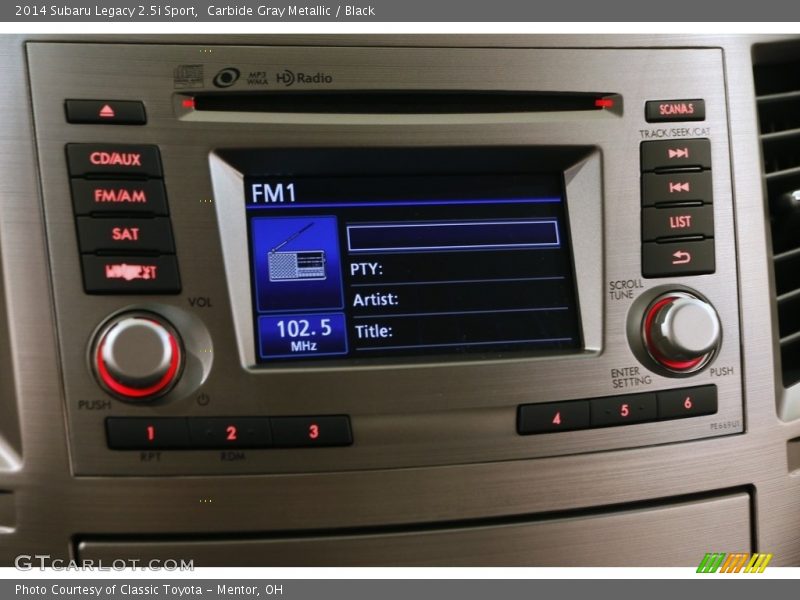 Carbide Gray Metallic / Black 2014 Subaru Legacy 2.5i Sport