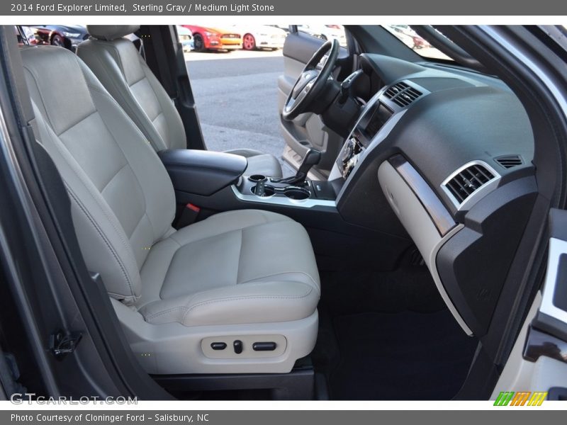Sterling Gray / Medium Light Stone 2014 Ford Explorer Limited
