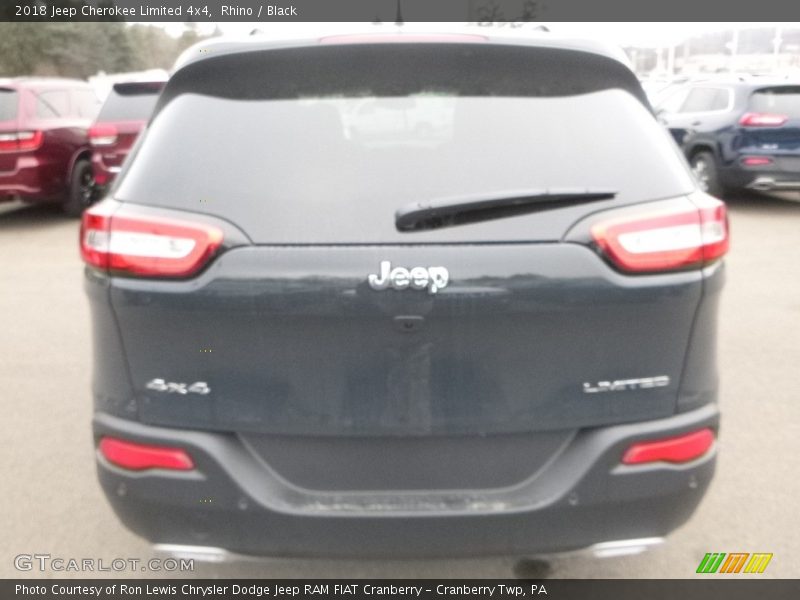 Rhino / Black 2018 Jeep Cherokee Limited 4x4