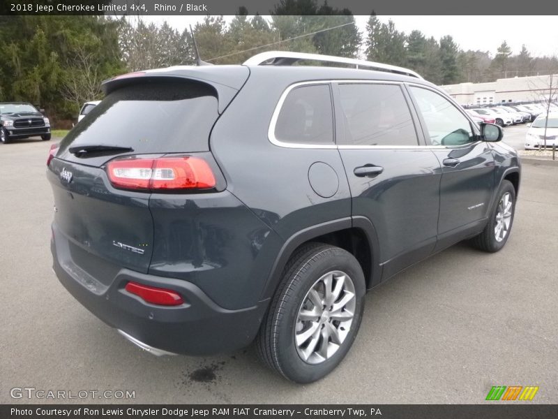 Rhino / Black 2018 Jeep Cherokee Limited 4x4