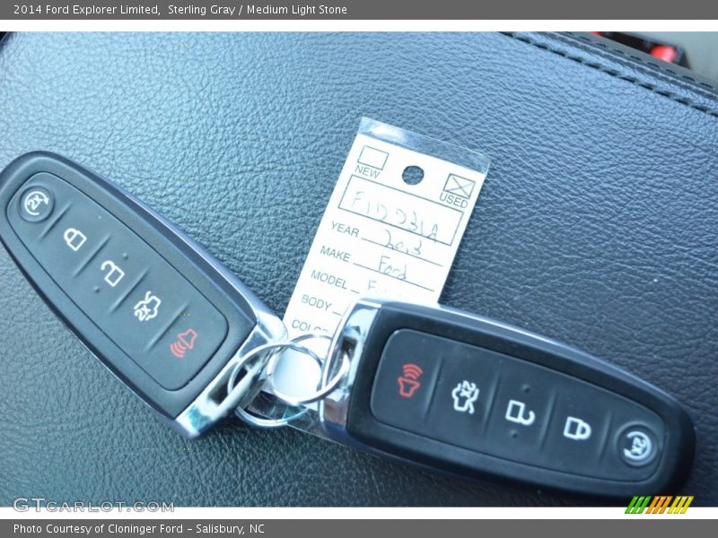 Sterling Gray / Medium Light Stone 2014 Ford Explorer Limited