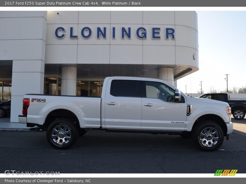 White Platinum / Black 2017 Ford F250 Super Duty Platinum Crew Cab 4x4