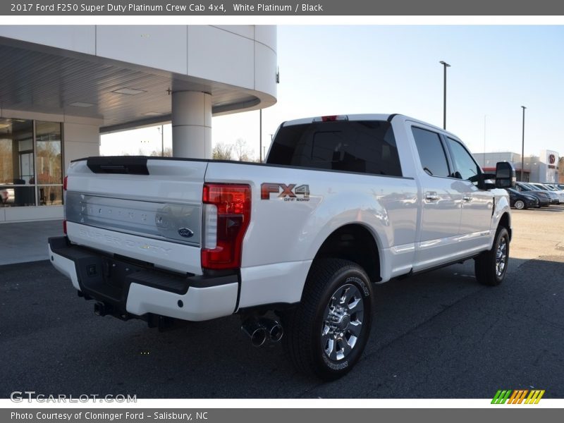 White Platinum / Black 2017 Ford F250 Super Duty Platinum Crew Cab 4x4