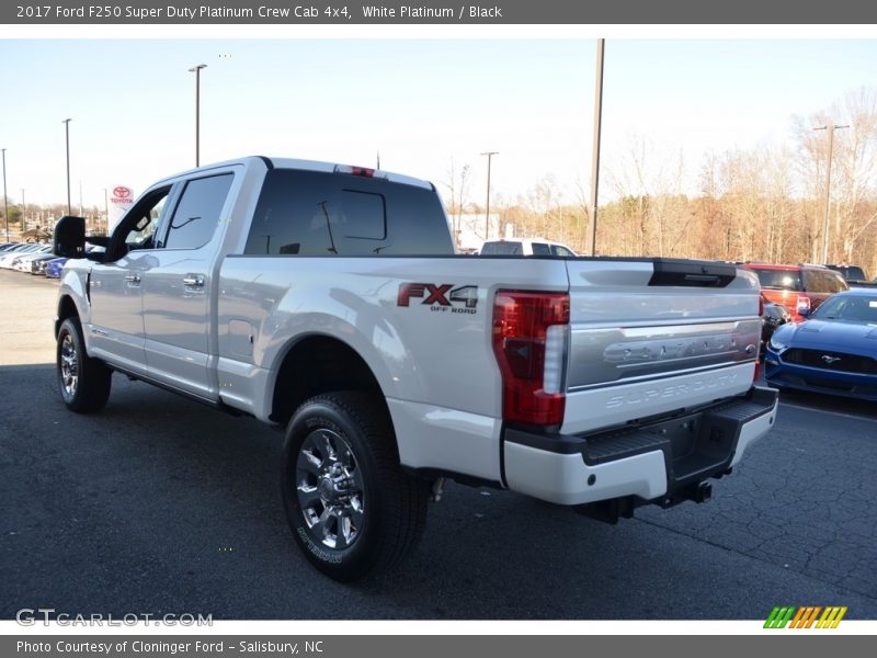 White Platinum / Black 2017 Ford F250 Super Duty Platinum Crew Cab 4x4