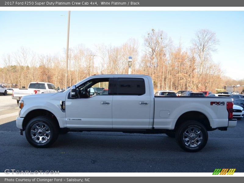 White Platinum / Black 2017 Ford F250 Super Duty Platinum Crew Cab 4x4
