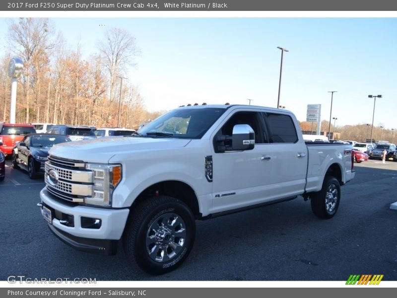 White Platinum / Black 2017 Ford F250 Super Duty Platinum Crew Cab 4x4