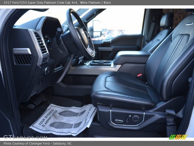White Platinum / Black 2017 Ford F250 Super Duty Platinum Crew Cab 4x4