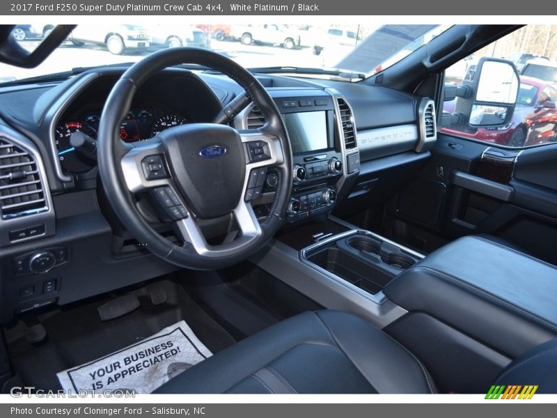 White Platinum / Black 2017 Ford F250 Super Duty Platinum Crew Cab 4x4
