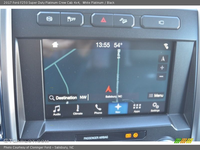 White Platinum / Black 2017 Ford F250 Super Duty Platinum Crew Cab 4x4