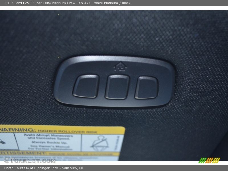 White Platinum / Black 2017 Ford F250 Super Duty Platinum Crew Cab 4x4