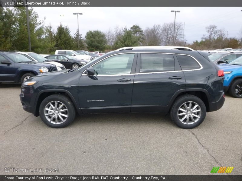 Rhino / Black 2018 Jeep Cherokee Limited 4x4