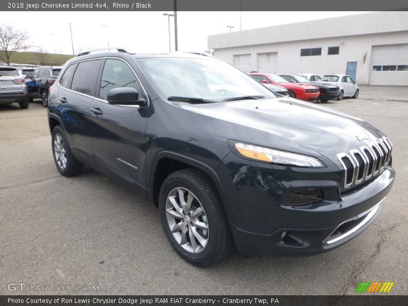 Rhino / Black 2018 Jeep Cherokee Limited 4x4