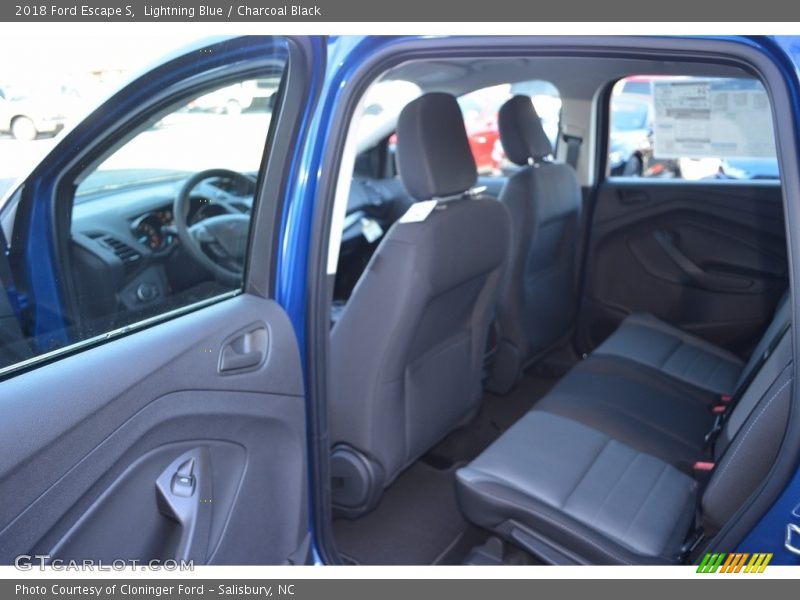 Lightning Blue / Charcoal Black 2018 Ford Escape S