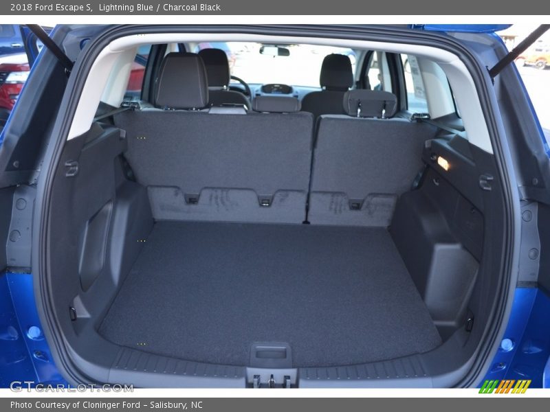 Lightning Blue / Charcoal Black 2018 Ford Escape S