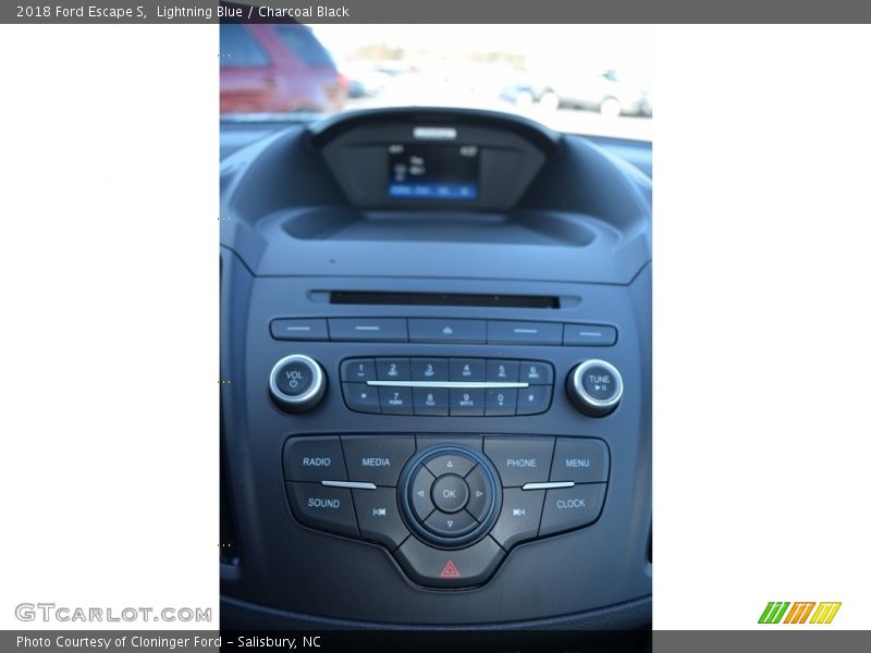 Lightning Blue / Charcoal Black 2018 Ford Escape S