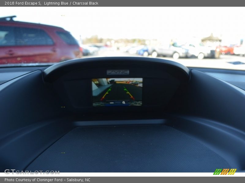 Lightning Blue / Charcoal Black 2018 Ford Escape S