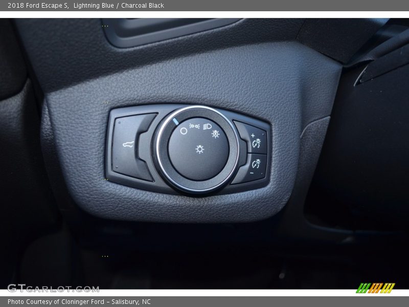 Lightning Blue / Charcoal Black 2018 Ford Escape S