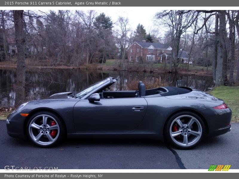 Agate Grey Metallic / Black 2015 Porsche 911 Carrera S Cabriolet