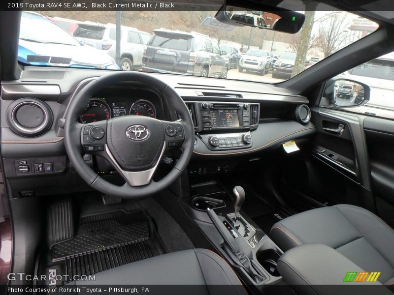  2018 RAV4 SE AWD Black Interior