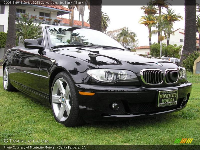 Jet Black / Black 2005 BMW 3 Series 325i Convertible