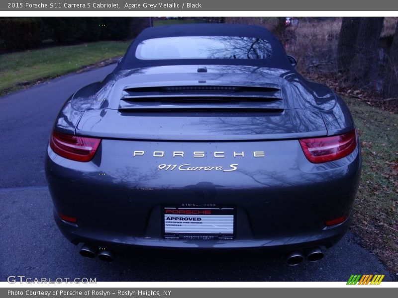 Agate Grey Metallic / Black 2015 Porsche 911 Carrera S Cabriolet