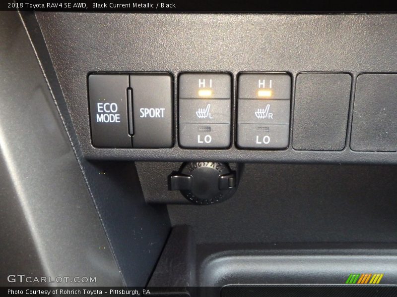 Black Current Metallic / Black 2018 Toyota RAV4 SE AWD