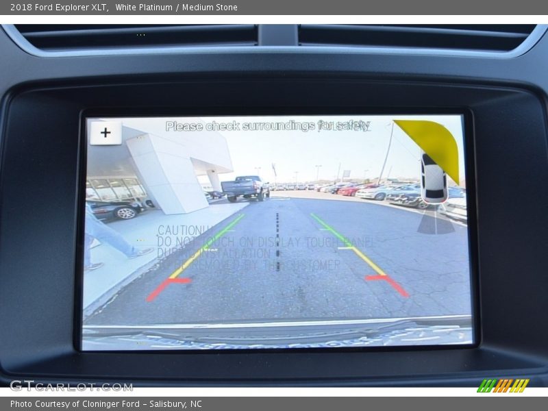 White Platinum / Medium Stone 2018 Ford Explorer XLT
