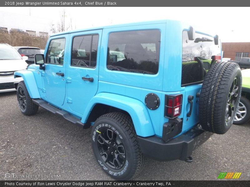 Chief Blue / Black 2018 Jeep Wrangler Unlimited Sahara 4x4