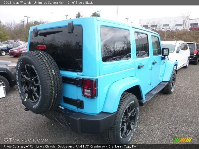 Chief Blue / Black 2018 Jeep Wrangler Unlimited Sahara 4x4