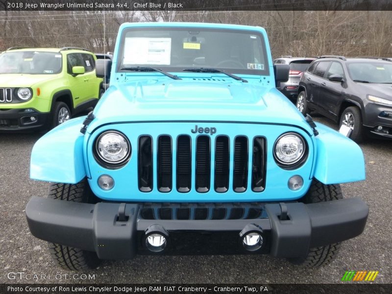 Chief Blue / Black 2018 Jeep Wrangler Unlimited Sahara 4x4