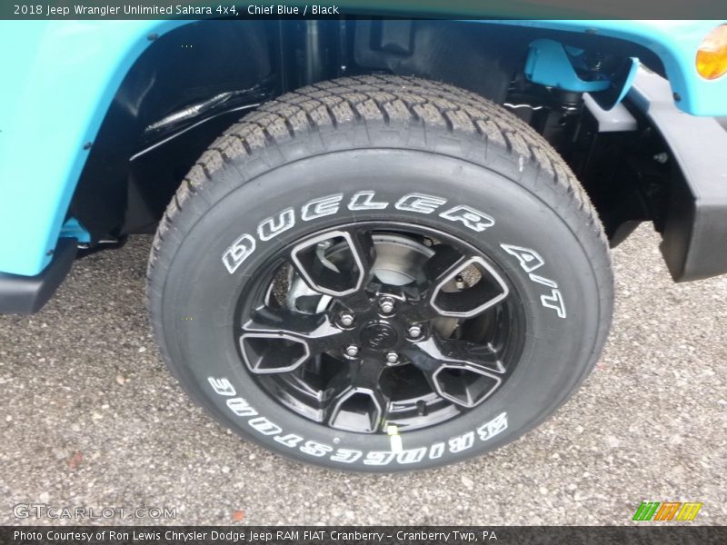Chief Blue / Black 2018 Jeep Wrangler Unlimited Sahara 4x4