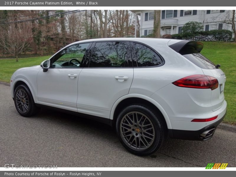 White / Black 2017 Porsche Cayenne Platinum Edition