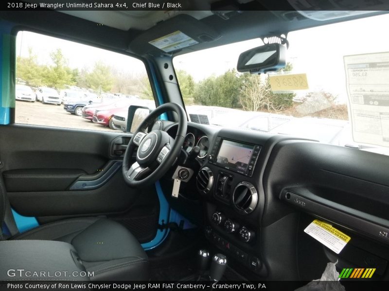 Chief Blue / Black 2018 Jeep Wrangler Unlimited Sahara 4x4