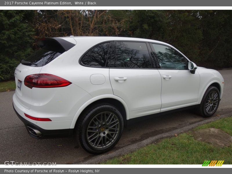 White / Black 2017 Porsche Cayenne Platinum Edition