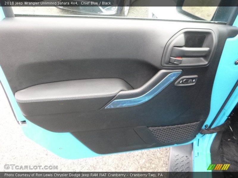 Chief Blue / Black 2018 Jeep Wrangler Unlimited Sahara 4x4