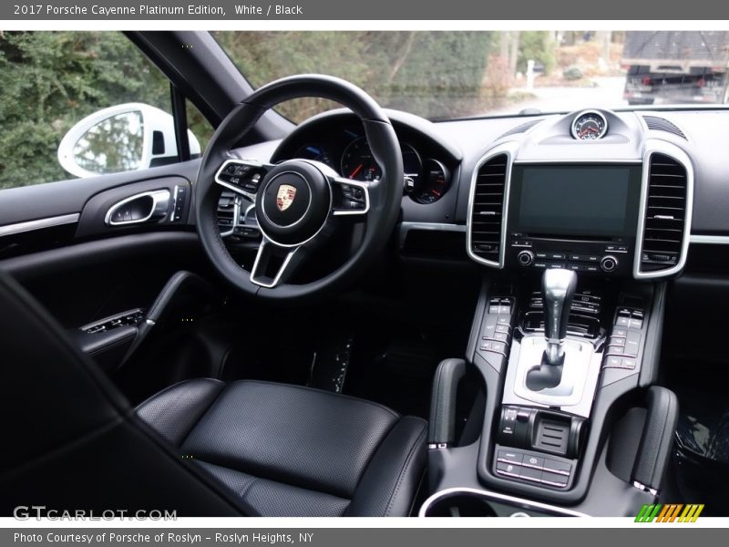 White / Black 2017 Porsche Cayenne Platinum Edition