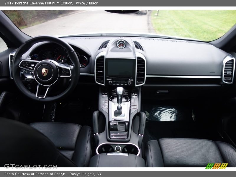 White / Black 2017 Porsche Cayenne Platinum Edition