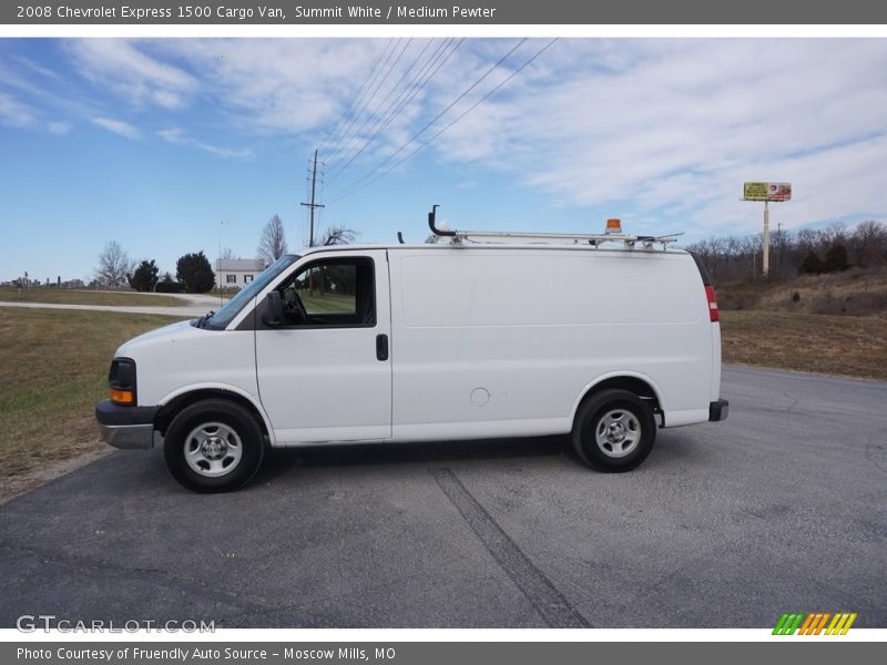 Summit White / Medium Pewter 2008 Chevrolet Express 1500 Cargo Van