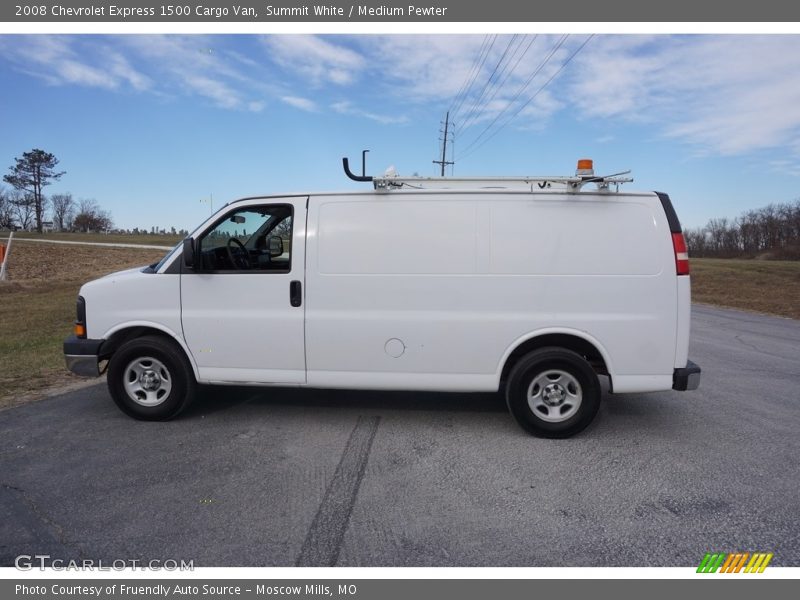 Summit White / Medium Pewter 2008 Chevrolet Express 1500 Cargo Van