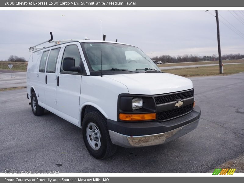 Summit White / Medium Pewter 2008 Chevrolet Express 1500 Cargo Van