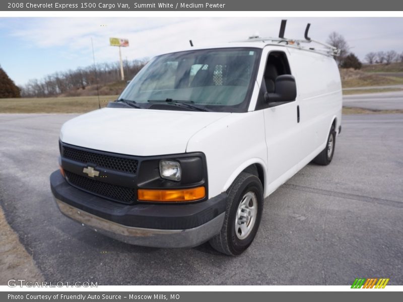 Summit White / Medium Pewter 2008 Chevrolet Express 1500 Cargo Van